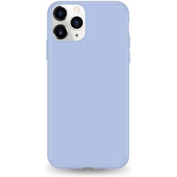 Huawei Psmart 2019 siliconen hoesje - Crème blauw - shock proof hoes case cover - Telefoonhoesje met leuke kleur - LunaLux