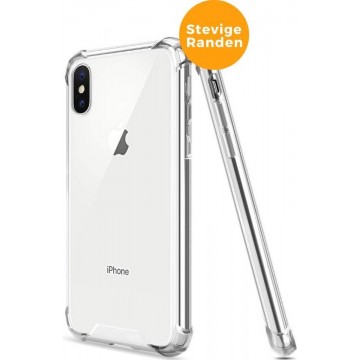 iPhone XR Telefoonhoesje | Transparant Siliconen Tpu Smartphone Case | Back cover | Extra stevige randen