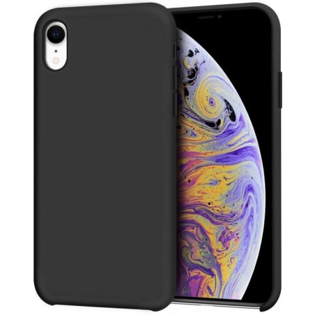 iPhone X / XS Hoesje - Siliconen Backcover - Zwart