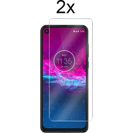 Motorola One Action Screenprotector Glas - Motorola One Action Screen Protector - 2x Tempered Glass Screen Protector