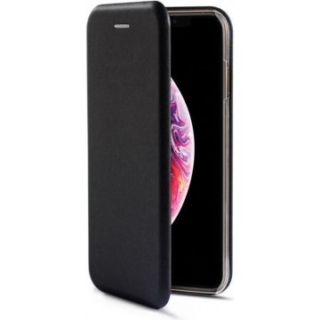 Apple iPhone Xs Max hoesje - Premium Book Case iPhone Xs Max hoesje met ruimte voor pasjes - Zwart