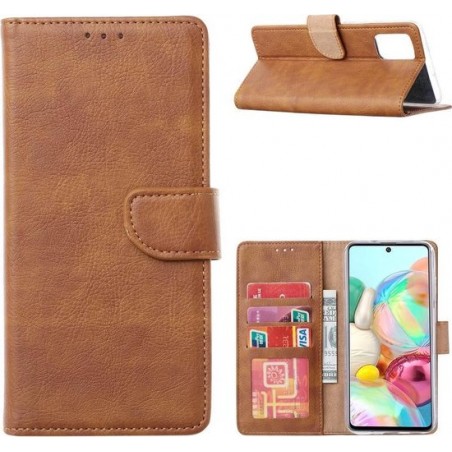 Samsung Galaxy A31 - Bookcase Bruin - portemonee hoesje