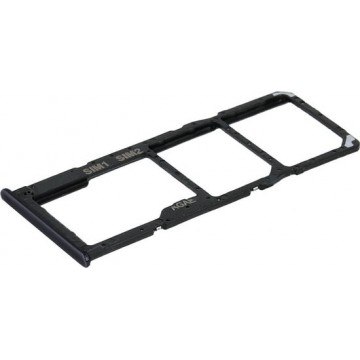 MMOBIEL Sim Tray Kaart Houder voor Samsung Galaxy A51 A515 / A71 A715 (Prism Crush Black - Zwart)
