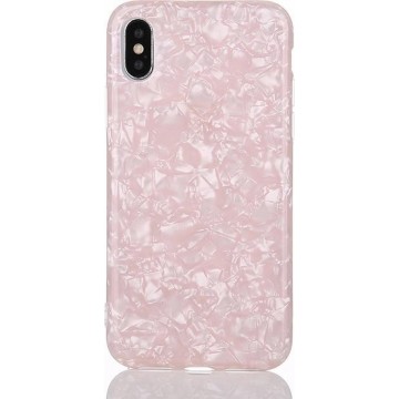 Designer Sommer Kiss siliconen hoesje iPhone 6/ 6s achterkant Roze