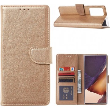 Samsung Galaxy Note 20 Ultra - Bookcase Goud - portemonee hoesje