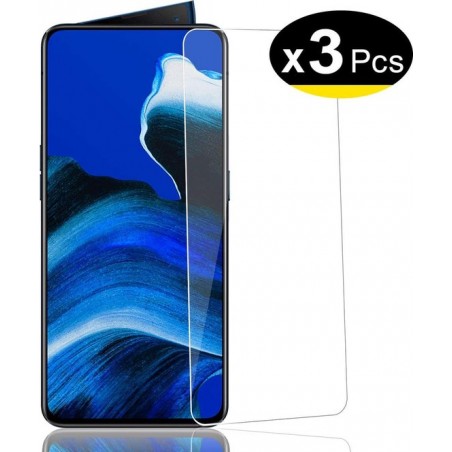 Oppo Reno 2 Screenprotector Glas - 3x Tempered Glass Screen Protector