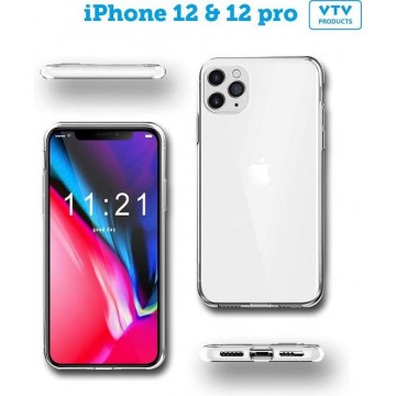 Transparante iPhone 12 / 12 pro Case | TPU Case | VTV | 6,1 inch