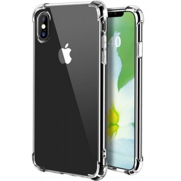 Hoesje Apple iPhone 10 / X / Xs Siliconen transparant Shock Proof TPU Case - met verstevigde randen