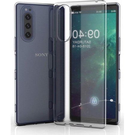 Sony Xperia 5 Hoesje Dun TPU Transparant