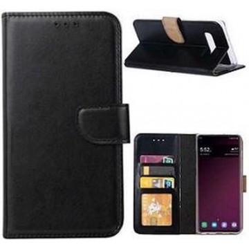 Samsung S10 Hoesje Wallet Case Zwart