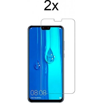 Huawei Y9 (2019) Screenprotector Glas - 2x Tempered Glass Screen Protector