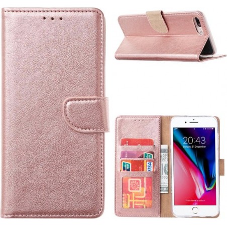 iPhone SE 2 2020 / 7 / 8 - Bookcase Rose Goud - portemonee hoesje