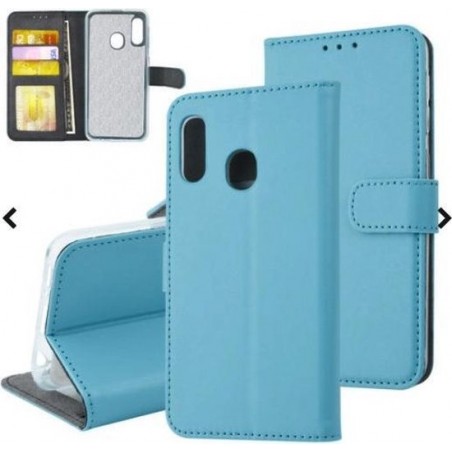Samsung Galaxy A20E Lichtblauw bookcase hoesje