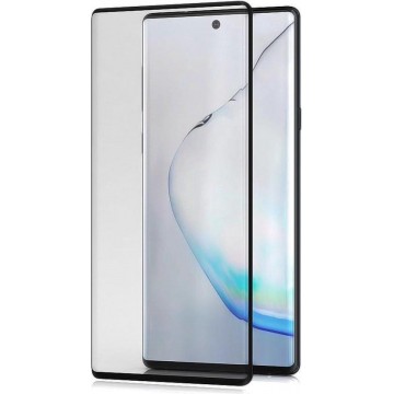 Samsung Note 10 Screenprotector - 3D Gehard glas screen protector met zwart frame voor Samsung Galaxy Note 10