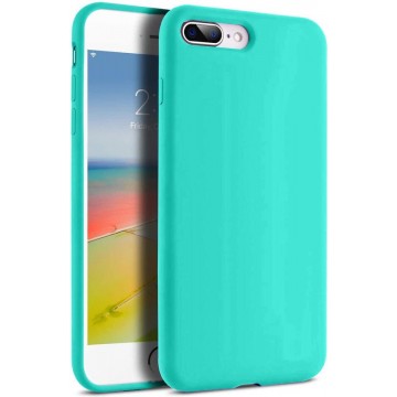 Apple iPhone 7 Plus & 8 Plus Hoesje Turquoise - Siliconen Back Cover