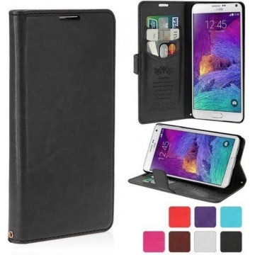 KDS Smooth wallet case hoesje Samsung Galaxy Note 4 zwart