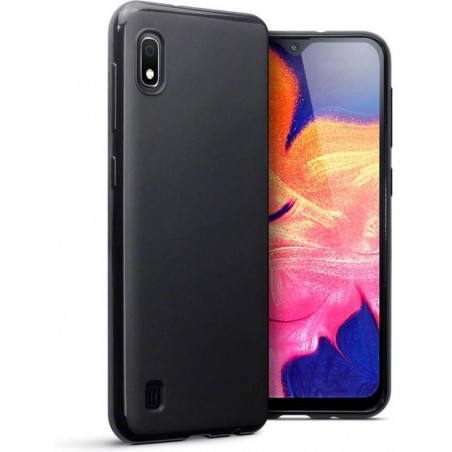 Samsung Galaxy A10 Hoesje - Siliconen Backcover - Zwart