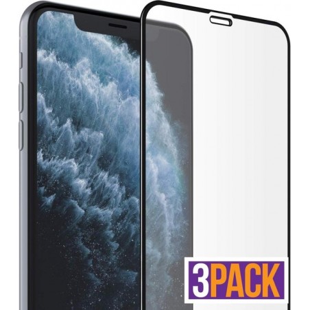 3 Stuks Screenprotector Full Tempered Glass Glazen Gehard Screen Protector 2.5D 9H (0.3mm) - iPhone 11