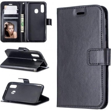 Samsung Galaxy A40 hoesje book case zwart