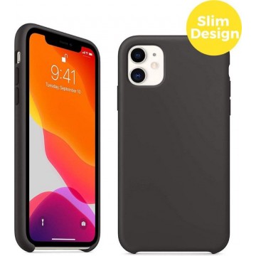 iPhone 11 Telefoonhoesje | Soft Touch Siliconen Smartphone Case | Back Cover Zwart