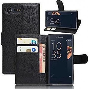 Sony Xperia X Compact Hoesje Wallet Case Zwart