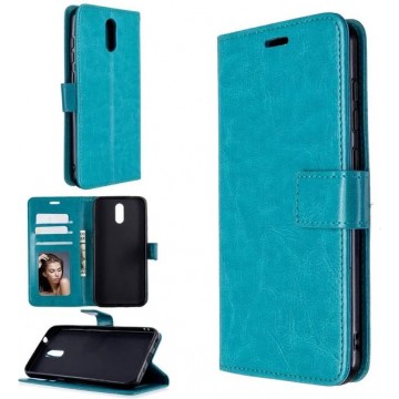 Nokia 2.2 hoesje book case turquoise