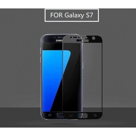 - Samsung Galaxy S7 explosion proof glazen Glazen Screenprotector - Zwart