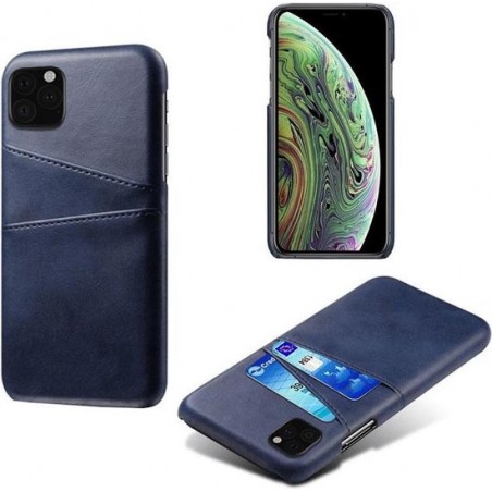 Smartphone hoesje | Telefoon hoesje | Geschikt voor 2 pasjes | Anti shock | Blauw | iPhone 11 Pro Max