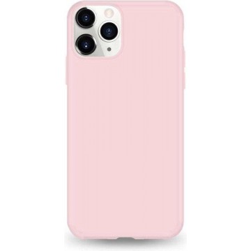 Huawei Psmart 2019 siliconen hoesje - Licht Roze - shock proof hoes case cover - Telefoonhoesje met leuke kleur - LunaLux