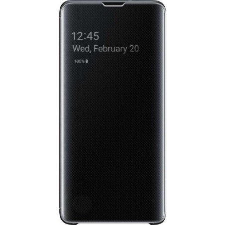 Basichoesjes flip  Stand Cover voor Samsung galaxy A51 zwart Hoesje