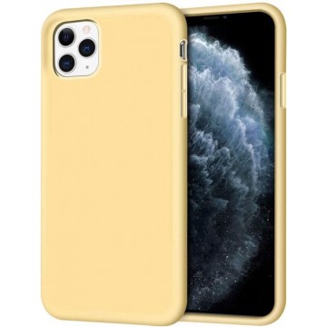 iPhone 12 Pro Max Hoesje - Siliconen Backcover - Geel