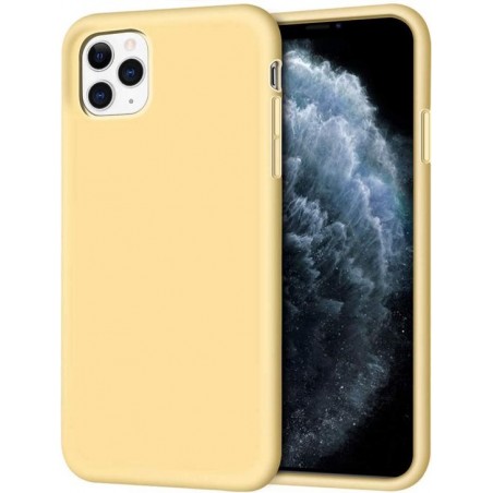 iPhone 12 Pro Max Hoesje - Siliconen Backcover - Geel