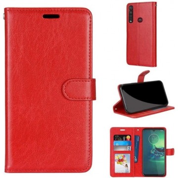 Motorola Moto G8 Power Lite hoesje book case rood