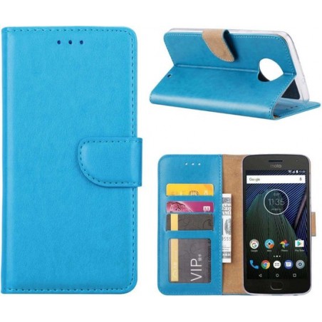 Motorola Moto G6 Plus - Bookcase Turquoise - portemonee hoesje