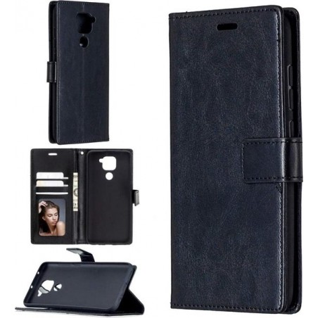 Xiaomi Redmi Note 9  hoesje book case zwart