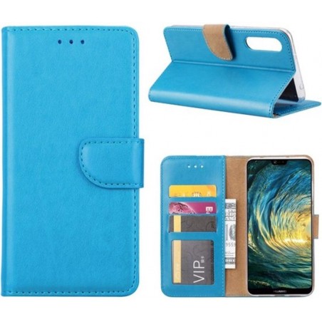 Huawei P20 Lite Portemonnee hoesje Book case Turquise