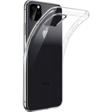 Epicmobile - iPhone 11 Pro Max Transparant silicone hoesje – Back Cover – Transparant
