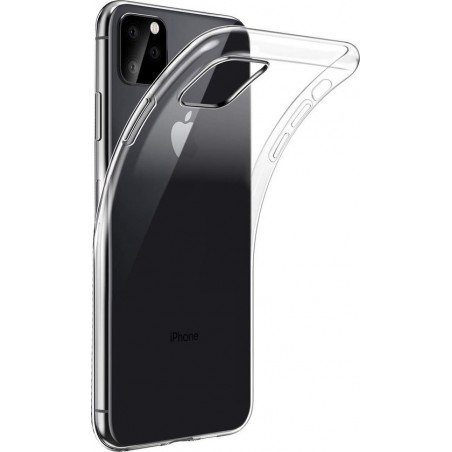 Epicmobile - iPhone 11 Pro Max Transparant silicone hoesje – Back Cover – Transparant