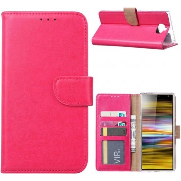 Sony Xperia 10 - Bookcase Roze - portemonee hoesje
