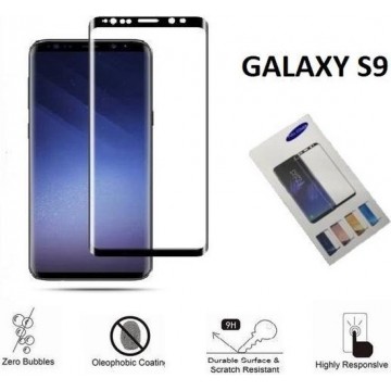 Samsung Galaxy S9 3D Glass screenprotector Gehard Glas Bescherming Film