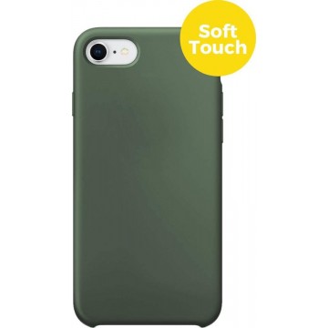 iPhone 7 iPhone 8 en iPhone SE 2020 Telefoonhoesje | Siliconen Soft Touch Smartphone Case | Back Cover Groen