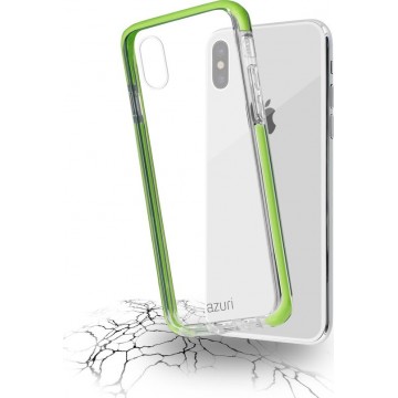 Azuri Apple iPhone X hoesje - Bumper cover - Groen