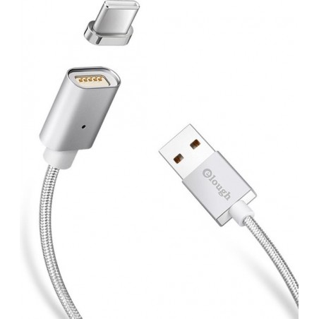 Elough ® E04 Magnetische USB C kabel - 2.4A Sneller Laden Reversible Type C Kabel USB Laad en Datakabel - Samsung S9 / S9