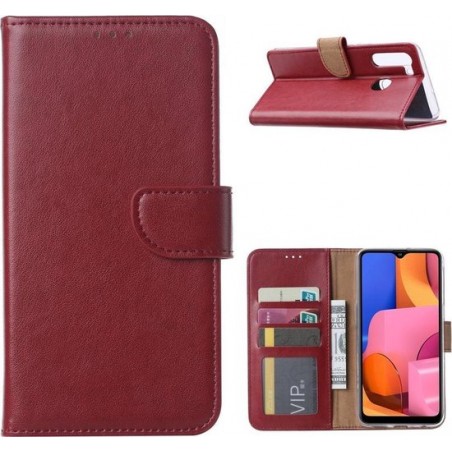 Samsung Galaxy A21 - Bookcase Bordeaux - portemonee hoesje