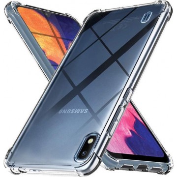 Samsung Galaxy A10 Hoesje - Anti Shock Hybrid Backcover - Transparant