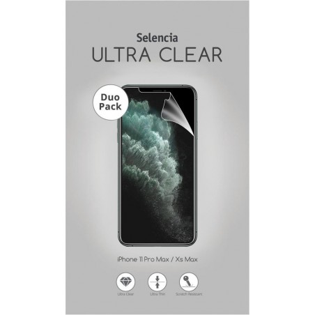 Selencia Duo Pack Ultra Clear Screenprotector voor de iPhone 11 Pro Max / Xs Max