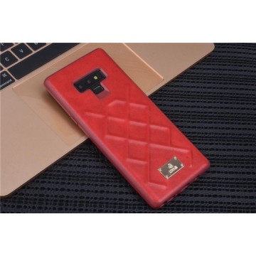 UNIQ Accessory Galaxy Note 9 Kunstleer Hard Case Back cover - Rood (N960F)