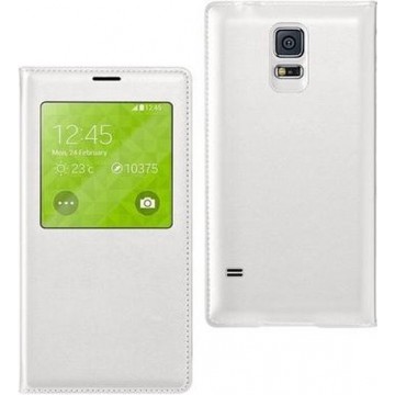 Samsung Galaxy S5 S-View Flip Case / Cover / Hoesje - Wit
