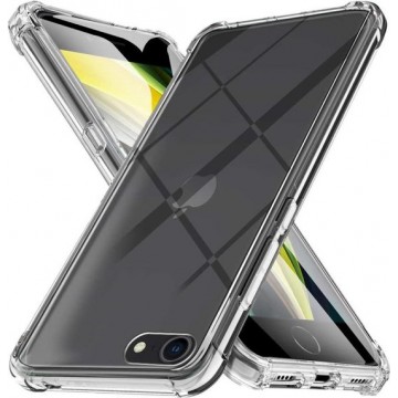iPhone SE 2 2020 - Anti -Shock Silicone Hoesje - Transparant