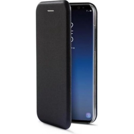 Samsung S9 hoesje - Premium Bookcase Samsung Galaxy S9 hoesje met ruimte voor pasjes - Zwart